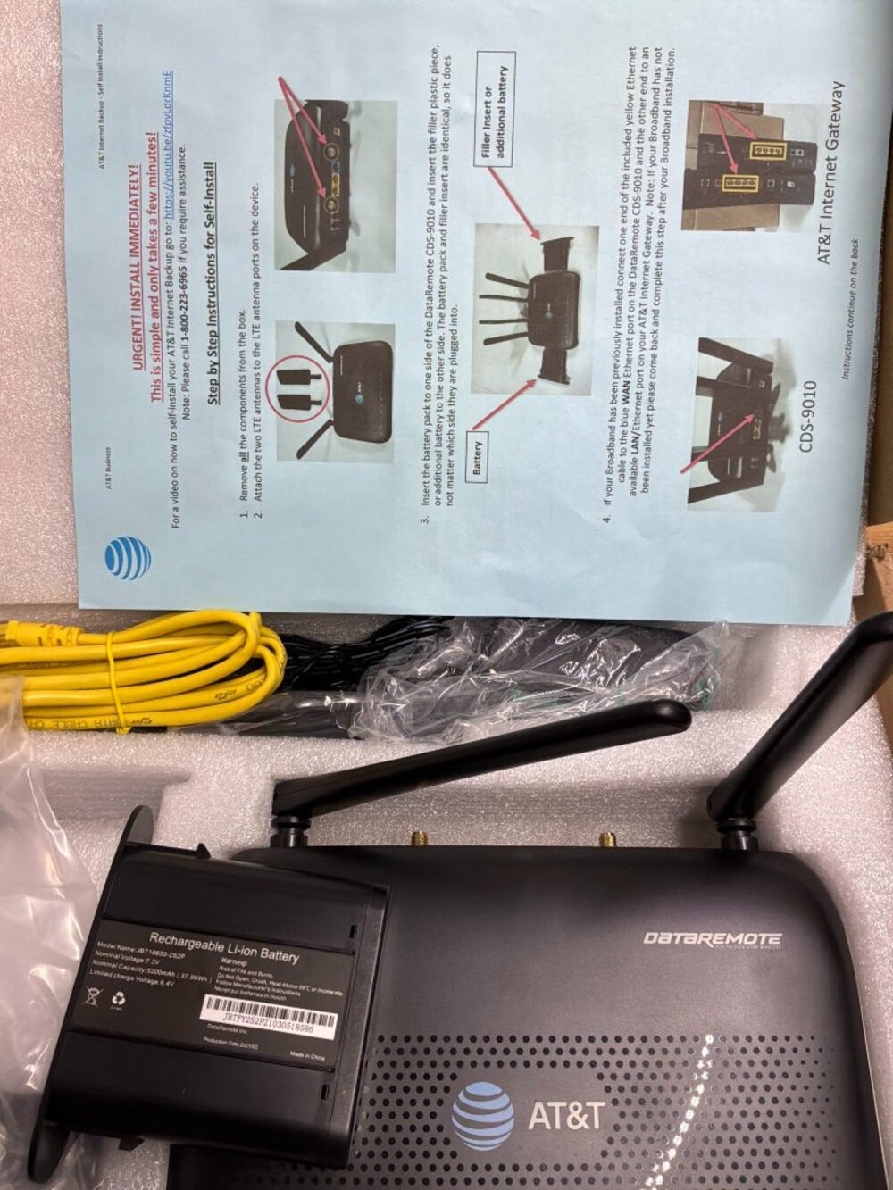 NEW AT&T DataRemote CDS-9010 LTE Cellular WiFi Router Internet Backup Kit - Picture 6 of 7